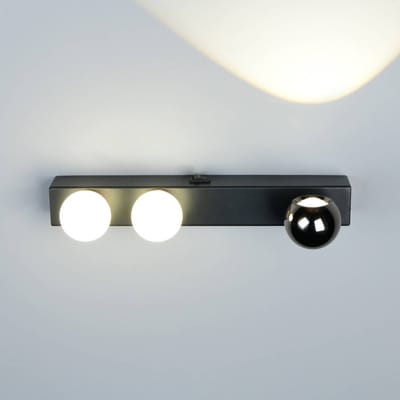 Trio Lighting LED wandlamp Arpino zwart, breedte 30 cm, metaal, 3-lamps.