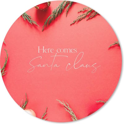 Muismat rond 20x20 cm - Mousepad Kerst - Rood - Quote - Ronde muismatten - Kerst - Cadeau - Kerstcadeau voor mannen en voor vrouwen