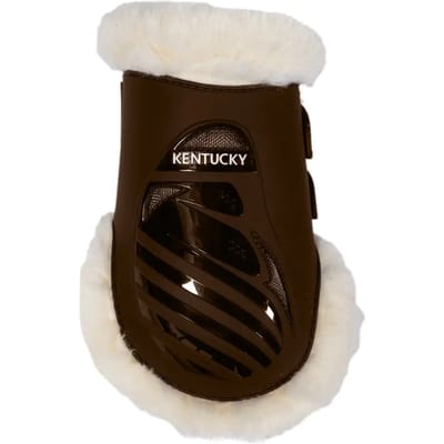 Kentucky Horsewear - Vegan bont Kogelbeschermer elastiek M bruin