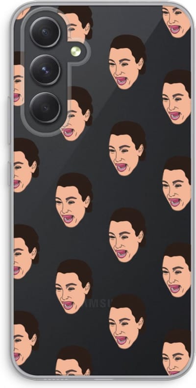 Case Company® - Hoesje geschikt voor Samsung Galaxy A54 hoesje - Ugly Cry Call - Soft Cover Telefoonhoesje - Bescherming aan alle Kanten en Schermrand