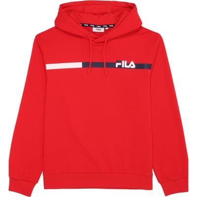 FILA Sanford Hoody With Block Stripes True Red Size: L | Hoodies Outlet | Heren | Rood