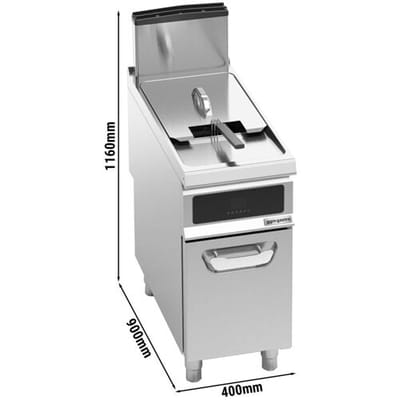 GGM Gastro Gas Fritteuse - 20 Liter - 17,5 kW - mit Ölfilterung