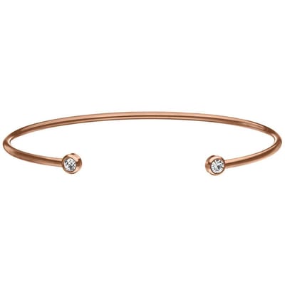 Victorious Dames Armband Rose goud – Minimalistisch met Bergkristal – 16cm