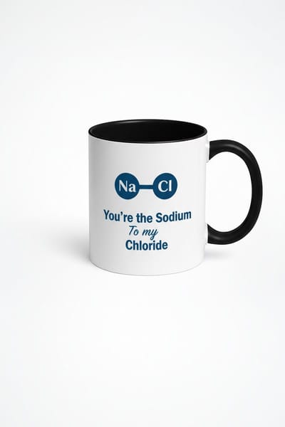 Jij bent het Natrium voor mijn Chloride Mok - Grappige Scheikunde Liefdes Cadeau