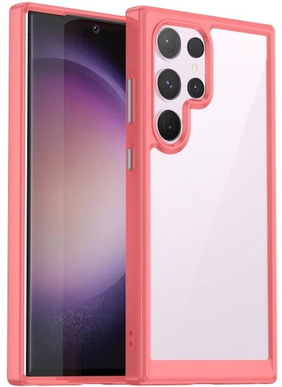 Voor Samsung Galaxy S24 Ultra 5G kleurrijke serie acryl + TPU telefoonhoesje (rood)