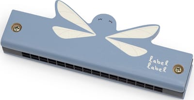 Label Label - Houten Mondharmonica - Blauw - Muzikaal Speelgoed voor Kinderen - Maakt Verschillende Noten en Tonen - Geschikt voor Kindjes vanaf 3 Jaar
