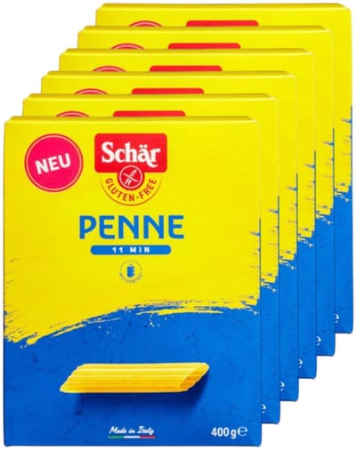 Schär | Glutenvrij | Penne | 6 stuks | 6 x 400 g