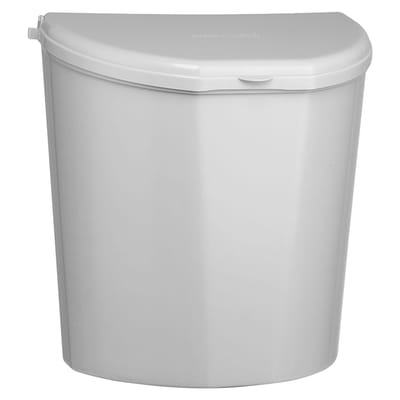 Brunner Pillar XL Hangende Prullenbak - Grijs - 10 Liter - Kunststof - Met Deksel - Voor Caravan & Camper