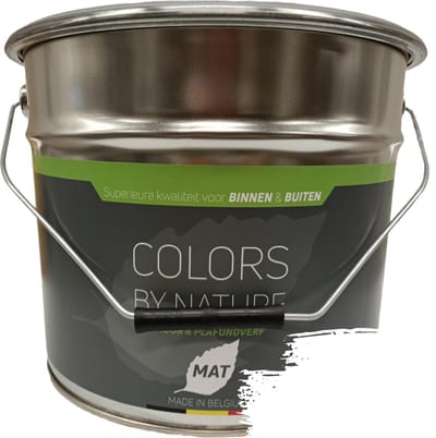 Colors by Nature – Ecologische Matte Muur- & Plafondverf – Binnen & Buiten – Wit – 10L