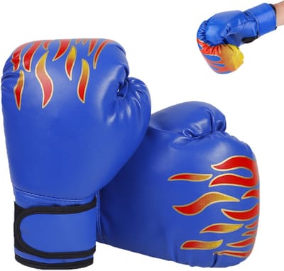 Bokshandschoenen voor kinderen – Trainingshandschoenen – Bokshandschoenen voor peuters – Blauw – Trainingsbokshandschoenen voor de jeugd – Geschikt voor MMA, Muay Thai, kickboksen en training op de bokszak