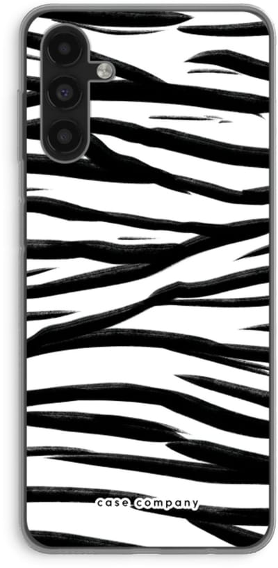 Case Company® - Hoesje geschikt voor Samsung Galaxy A04s hoesje - Zebra pattern - Soft Cover Telefoonhoesje - Bescherming aan alle Kanten en Schermrand