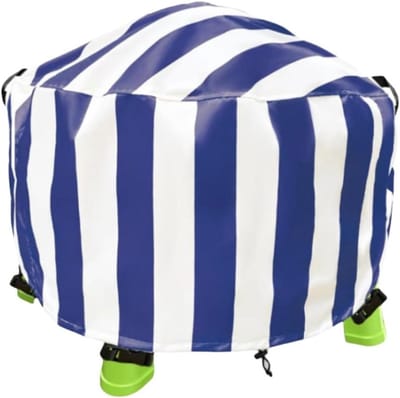 Waterdichte Tafelhoes - Outdoor Beschermhoes - Speeltafel Beschermen - Met Trekkoord - 86 x 46 cm - Blauwe Strepen
