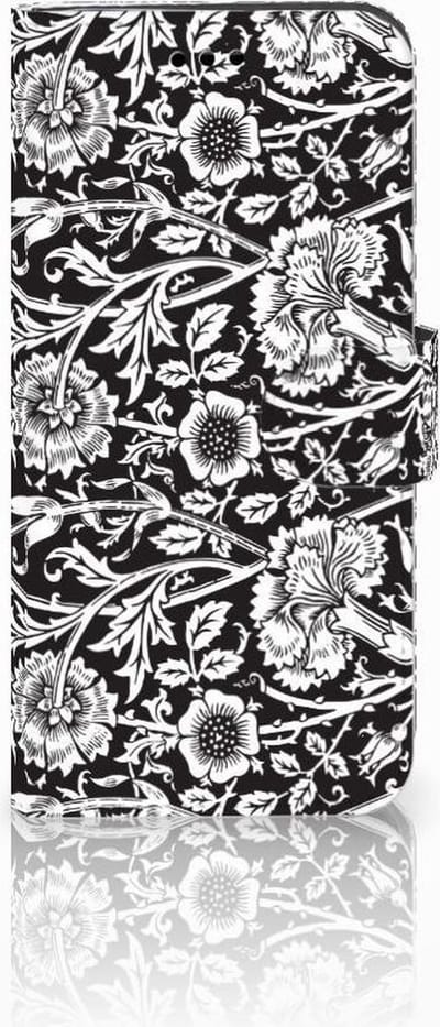 Huawei P10 Lite Hoesje Black Flowers