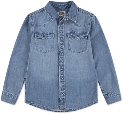 Levi´s ® Kids Barstow Western Overhemd Met Lange Mouwen Blauw 16 Years Jongens