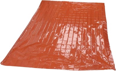 Nooddeken Thermisch - Reddingsdeken Survival - Buiten Activiteiten - Houdt 90% Warmte Vast - 210 x 130 Cm - Oranje