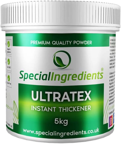 Ultratex - 5 kg - Verdikkingsmiddel & Textuurverbeteraar - Direct Oplosbaar - Perfect voor Sauzen, Gels & Smoothies - Hoge Stabiliteit - Moderne Gastronomie - Moleculair Koken - Hersluitbare Pot - Recycled Plastic