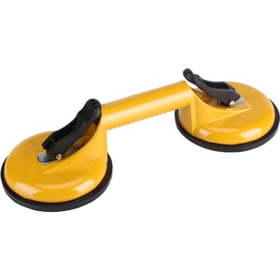 Aluminiumlegering Zuignap Professionele Dubbele Platen Glasheffer Verplaatser Deukentrekker yellow