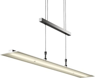 B.K.Licht - Hanglamp - hanglamp eetkamer - dimbaar - hoogte verstelbaar - pendellamp glas - 3.000K - 1.600lm - 21W LED