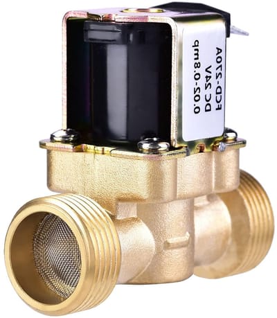 3/4" DC 24V 220mA Magnetische Water Solenoïde Klep voor Waterbeheersing, Normaal Gesloten, Messing, Eenvoudige Installatie