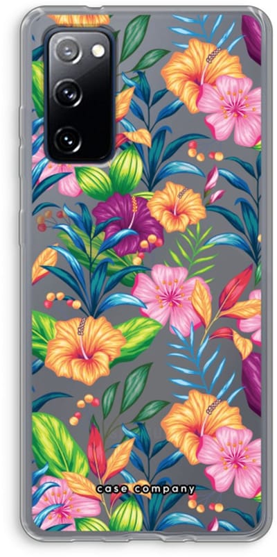 Case Company® - Hoesje geschikt voor Samsung Galaxy S20 FE / S20 FE 5G hoesje - Tropisch 2 - Soft Cover Telefoonhoesje - Bescherming aan alle Kanten en Schermrand