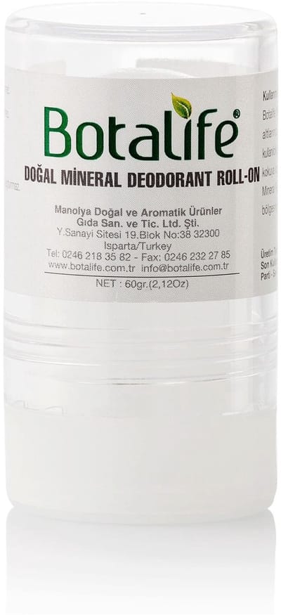 Botalife - Roll On - %100 Natuurlijke Deodorant - Mineraal Deodorant Roll On- Roller - 60 gr