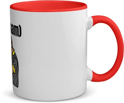 Akyol - kapper man met eigen naam koffiemok - theemok - rood - Kapper - barbers - collega's - verjaardag - afscheidscadeau - geschenk - kado - 350 ML inhoud