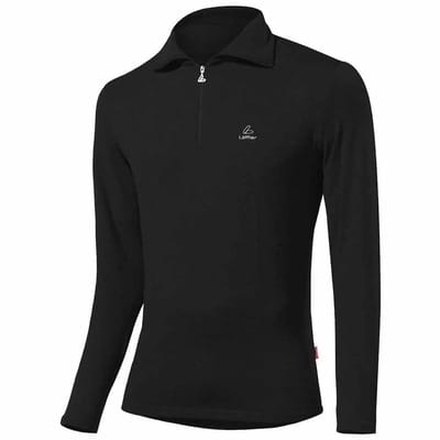 Loeffler Transtex Basic T-shirt Met Lange Mouwen Zwart XL Man