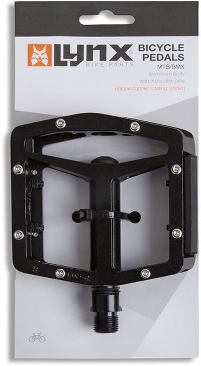 LYNX BMX MTB pedalen - aluminium met vervangbare pinnen - zwart