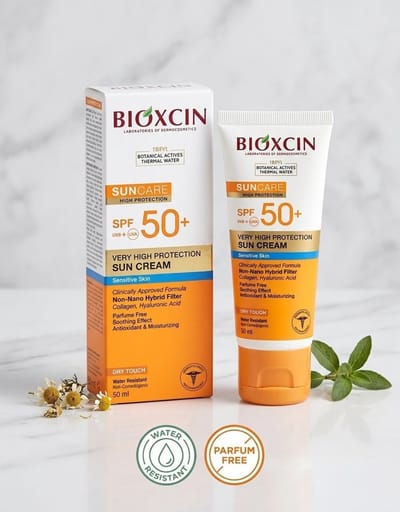 Bioxcin SunCare Zonnebrandcrème SPF 50+ - Zeer Hoge Bescherming voor Gevoelige Huid - 50ml