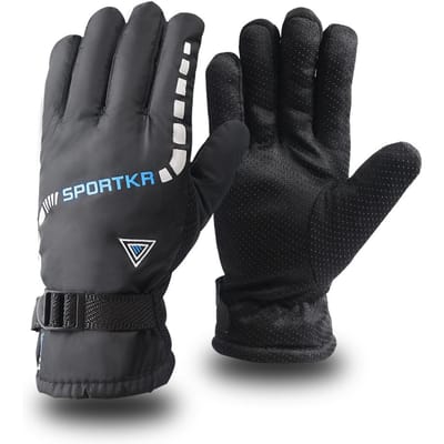 Winter Fietshandschoenen Heren Outdoor Waterdicht Skiën Rijden Wandelen Motorfiets Warme Wanten Handschoenen Unisex Thermische Sporthandschoenen gray