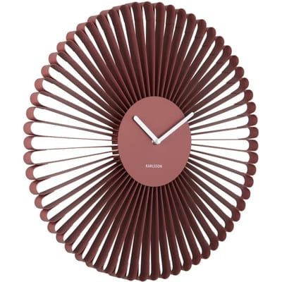 Karlsson Wandklok Cascara - Rood - 50x50x50cm - Wandklok Modern