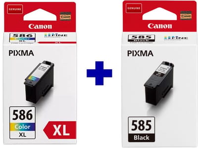 Canon PG-585 + CL-586XL - Inktcartridge - Origineel - Hoge capaciteit - Kleur en Zwart + Retourzakje