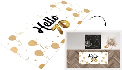 Keukenloper - Loper keuken - Verjaardag - 70 Jaar - Design - 120x50 cm - Keukenloper vinyl