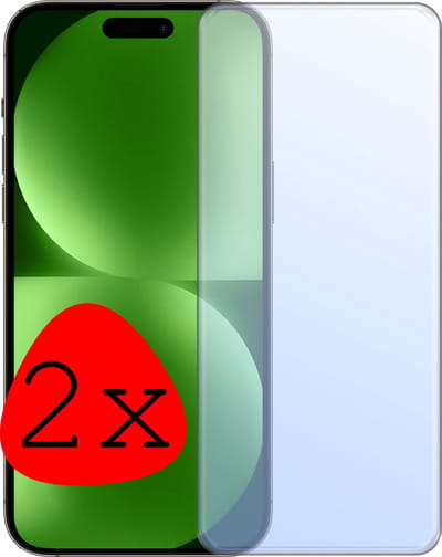 Screenprotector - 2 Stuks Geschikt voor Apple iPhone 15 Pro Max - Extra Sterk - Beschermglas - Gehard Glas - Tempered Glass - Screen Protector