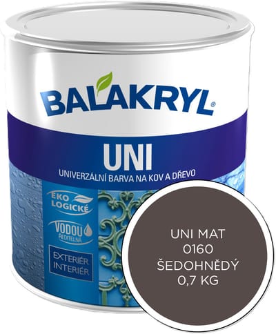 Balakryl UNI MAT 0,7kg, 0160 grijsbruin