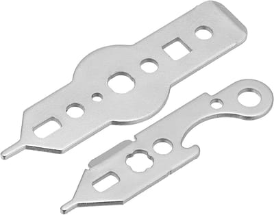 Dart Wrench Tool - Dart Accessoires - Dart Onderhoud - Set van 2 - 2 maten - Zilverkleurig