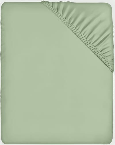 Beddengoed - Hoeslaken 180 x 200 cm - Saliegroen - Geborsteld polyester microvezel hoeslaken - 35 cm diepe zak