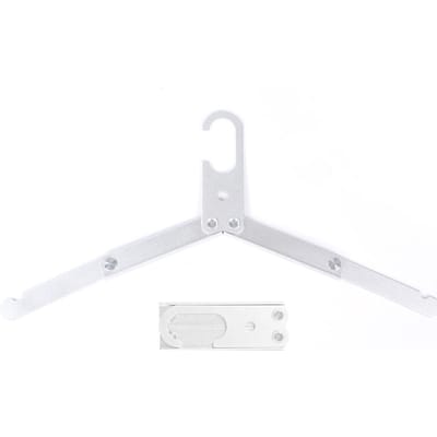 Cintre de voyage Design pliable Alliage d'aluminium Haute résistance Léger Cintre pliant pour white