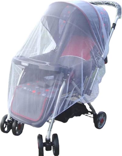 Hoogwaardige Kinderwagen / Buggy Klamboe / Insectennet / Muggennet | Babywagen vliegennet | Muggengaas - 140x90 CM