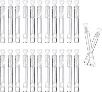 Doodadeals® - Bellenblaas Bruiloft – Uitdeelcadeaus – Versiering – Vlekvrij – 24 stuks