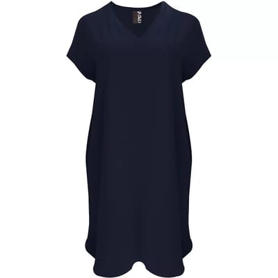 V-hals Korte Mouw Jurk Dames Mat Fashion Airwashed