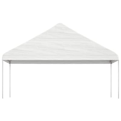 vidaXL - Prieel - met - dak - 5,88x2,23x3,75 - m - polyetheen - wit