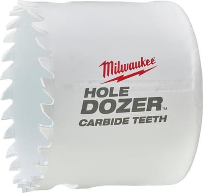 Milwaukee Hole Dozer Gatzaag met Carbide-tanden TCT Hole bulldozer Gatzaag 57 mm - 1 st - 49560724