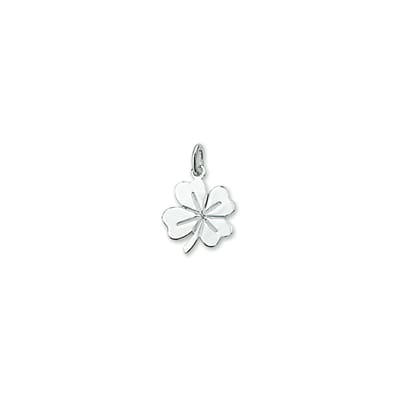 Zilver Gerhodineerde Hanger klavertje 1329792