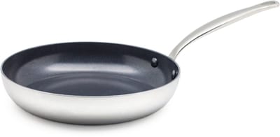 GreenPan Barcelona Evershine Koekenpan 30cm - PFAS-vrije antikleeflaag - Koekenpan inductie - Keramische koekenpan - Ovenbestendig tot 220°C - Zilver