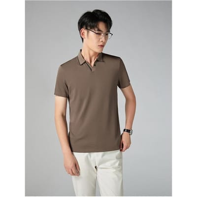 Zomer Nieuw Drie-proof POLO Shirt T-shirt Effen Kleur T-shirt Zakelijk Casual Herenkleding 4XL