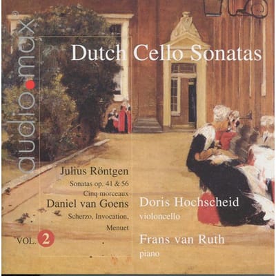 CD JULIUS RÖNTGEN / DANIEL VAN GOENS,  - Nederlandse Cellosonates Deel. 2 90315746 Audiomax 2009 Japan Klassiek Gebruikt black