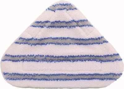 Textiel Pads - Moppads Dweildoeken - Stoomreinigen Vloeren - Specifiek Ontworpen - Set van 2 - Wit Blauw Grijs