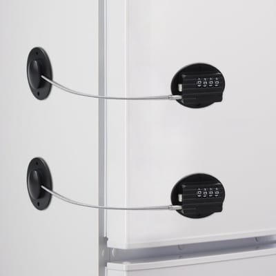 Veilige Koelkast Slot voor Kinderen - Zelfklevende Deurslot zonder Boren voor Koelkast, Kast en Wasmachine met Digitale Wachtwoordbeveiliging en Eenvoudige Installatie