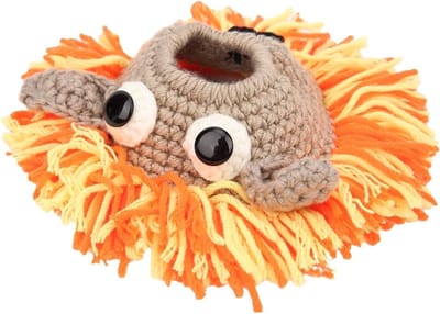 Handgehaakte Decoratieve Ring voor Camera Lens - Ondersteuning voor Newborn Fotografie (Oranje) - Fotografie Accessoire, Lensbescherming, Creatieve Styling